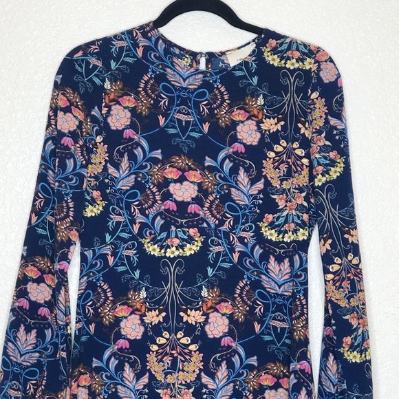 I. Madeline Midi Dress Small Long Sleeve Floral - Picture 5 of 11